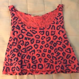 Cheetah print crop top